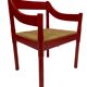 Fauteuil Carimate modèle 892 Vico Magistretti pour Cassina en rouge