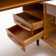 Corner writing desk with a bookcase by Mojmír Požár for ÚP Závody