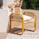 Reversible handmade rug made from recycled cotton