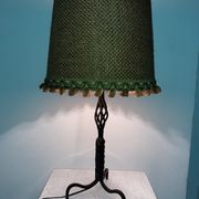 Wrought iron lamp foot