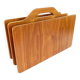 Vintage solid teak wood magazine rack Scandinavian 1960s