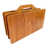 Porte-revues scandinave en bois de teck massif, années 1960