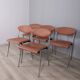 Set of 5 vintage 1980s "Coro" chairs designed by Luigi Origlia for Origlia
