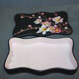 Set Of Three Ceramics By Giraud in Vallauris Apple Blossoms