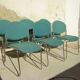 Set of six stackable vintage chairs