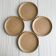 Set of 4 vintage speckled stoneware plates