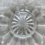 12 transparent glass dessert plates