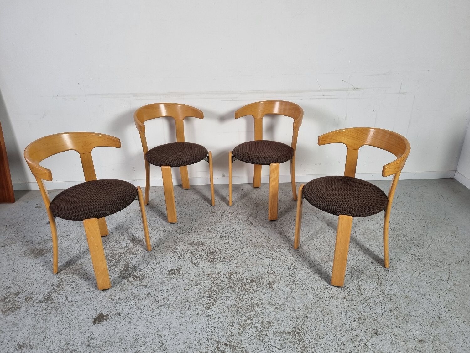 4 Bruno Rey chairs for Kusch&co, 80s