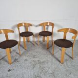 4 Bruno Rey chairs for Kusch&co, 80s