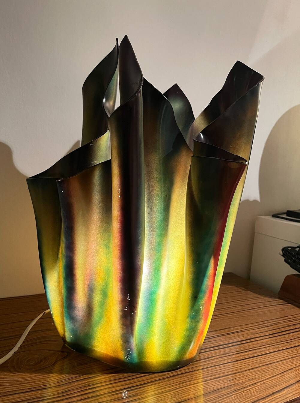 Vintage resin lamp in the style of Georgia Jacob from the 70s/80s.
