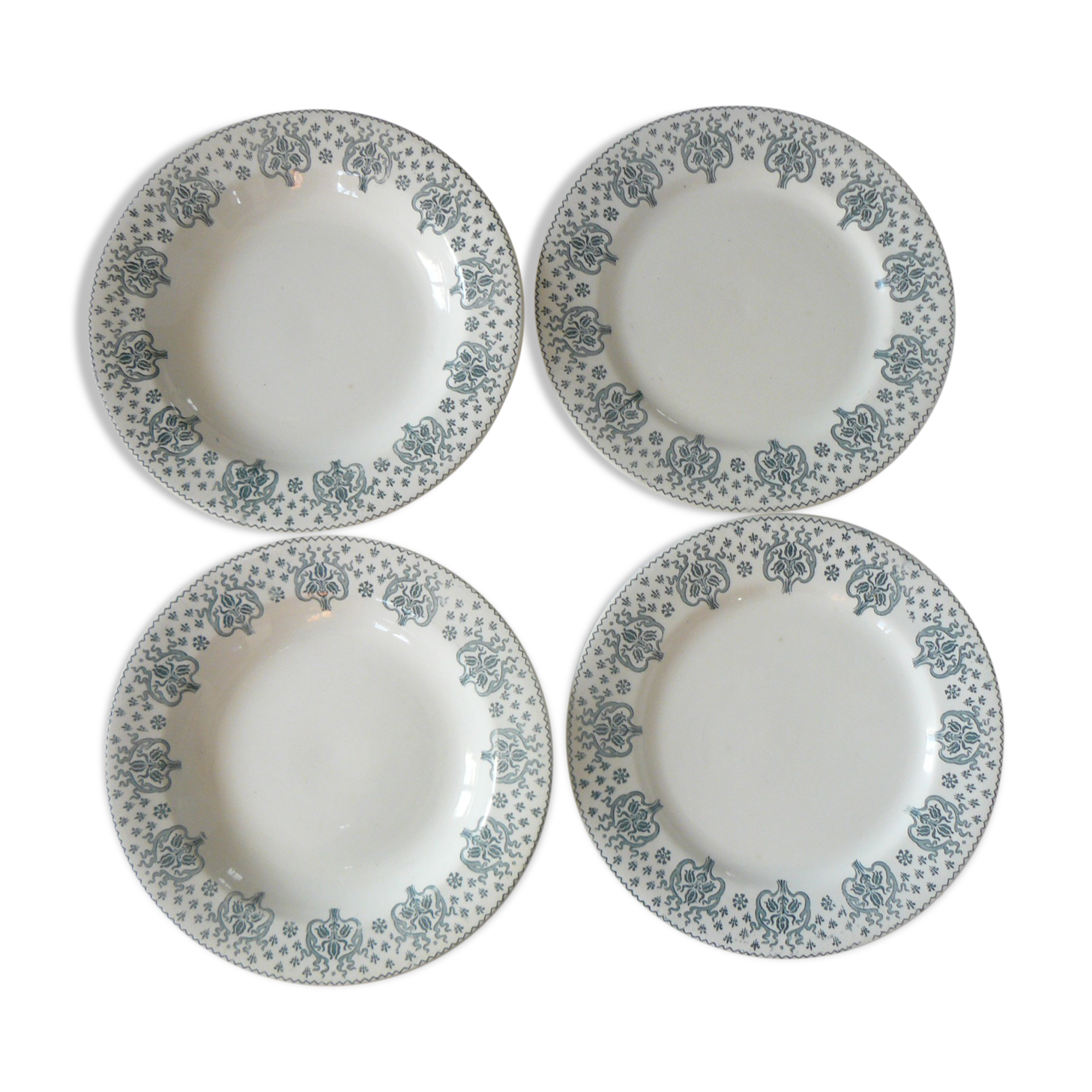 Lot of 4 plates Salins