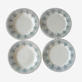 Lot of 4 plates Salins