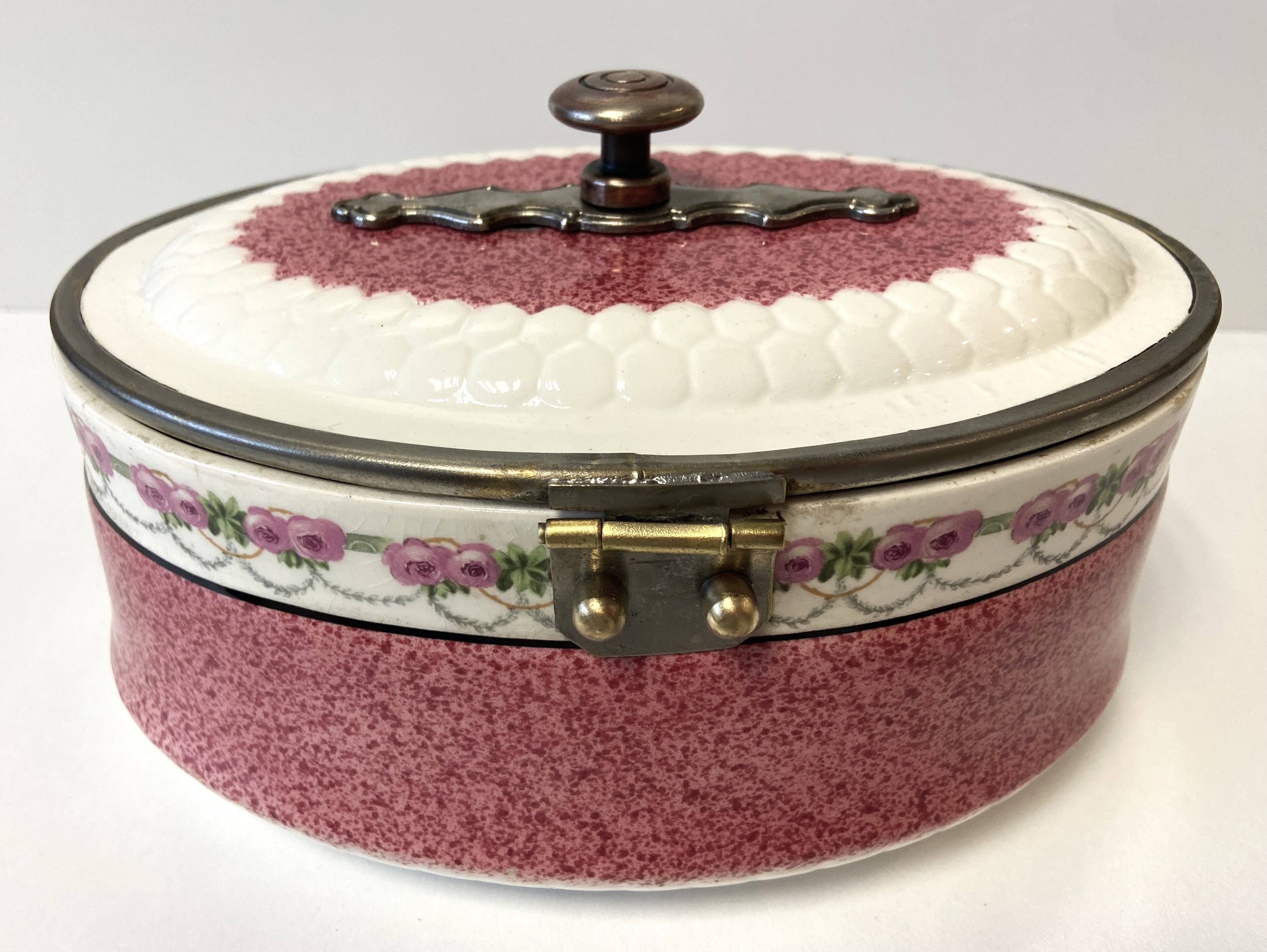 Pot Biscuit en Faïence Fabrication Allemande Début 1900