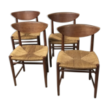 Model 316 chairs by Hvidt & Mølgaard-Nielsen for Søborg, 1960