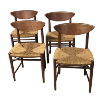 Model 316 chairs by Hvidt & Mølgaard-Nielsen for Søborg, 1960
