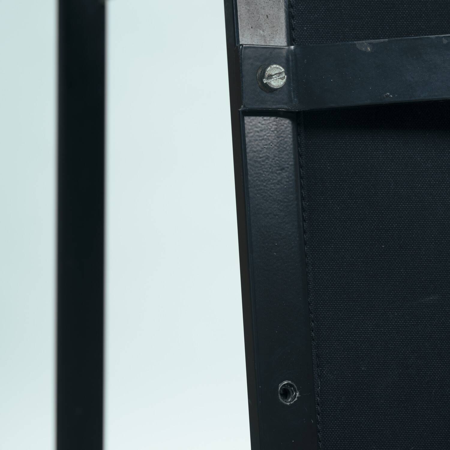 Radboud van Beekum black postmodern cube chair fm62, The Netherlands, 1981