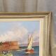 Huile sur toile marine a abougit environ du grau du roi
