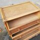 Commode vintage rotin et cannage