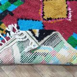 Handmade wool Berber rug 155 X 100 CM