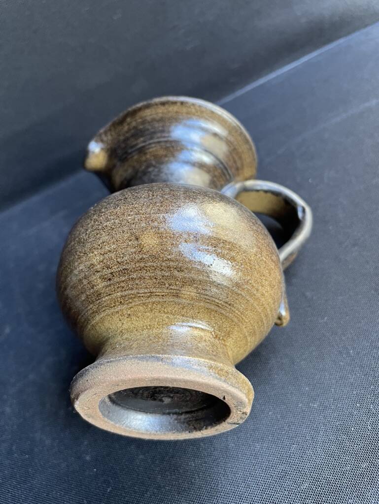 Terracotta pitcher signed Jean Marais - Vallauris