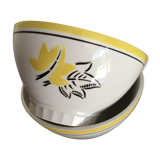 2 vintage earthenware bowls