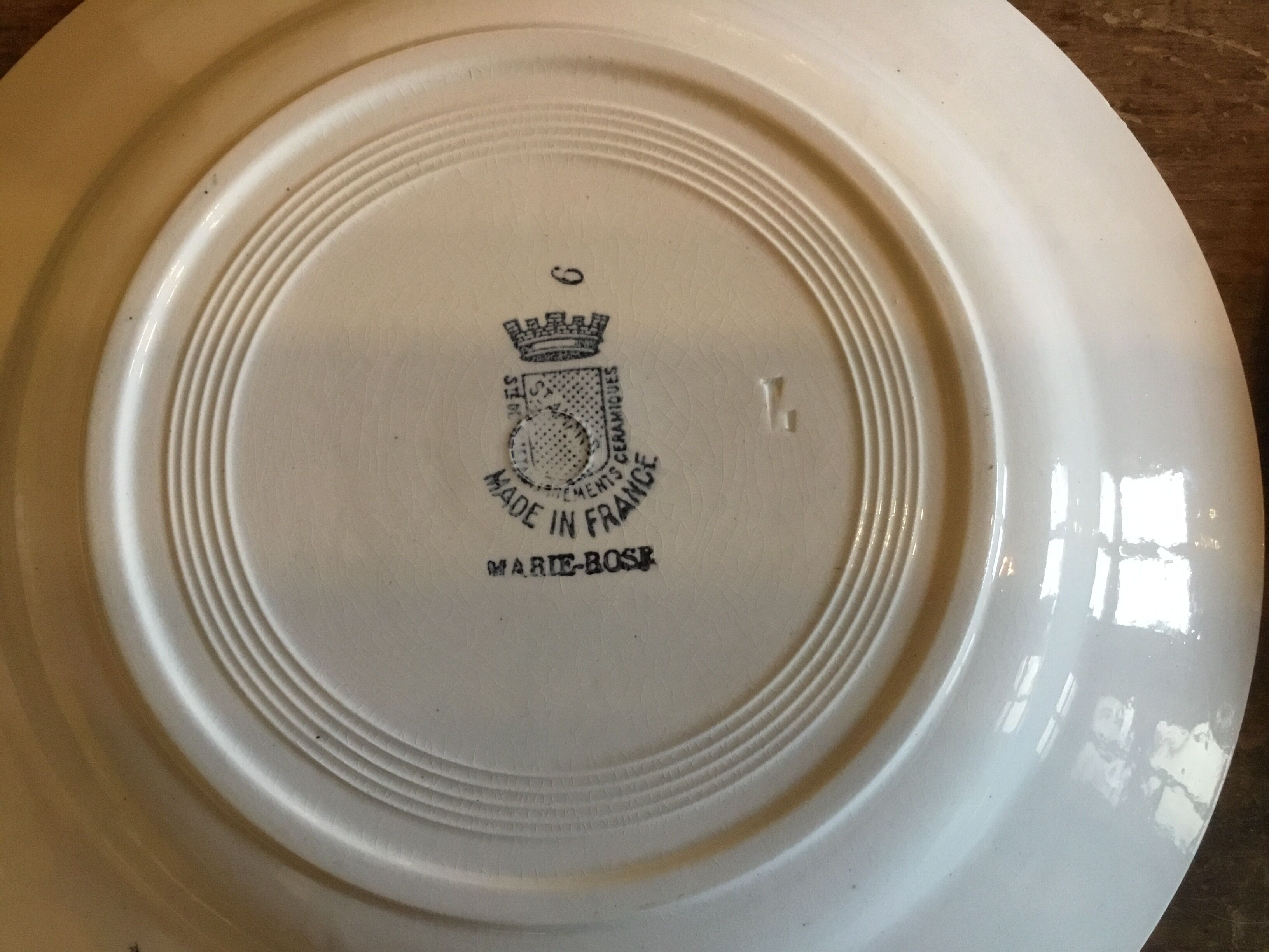 Suite de 3 assiettes Terre de Fer