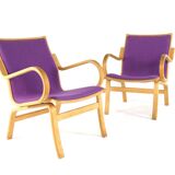 Fauteuils Vejle en tissu violet