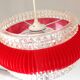 Suspension in glass and plexiglass with diamond points / vintage 60s-70s