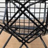 Set of 4 vintage black Eames chairs