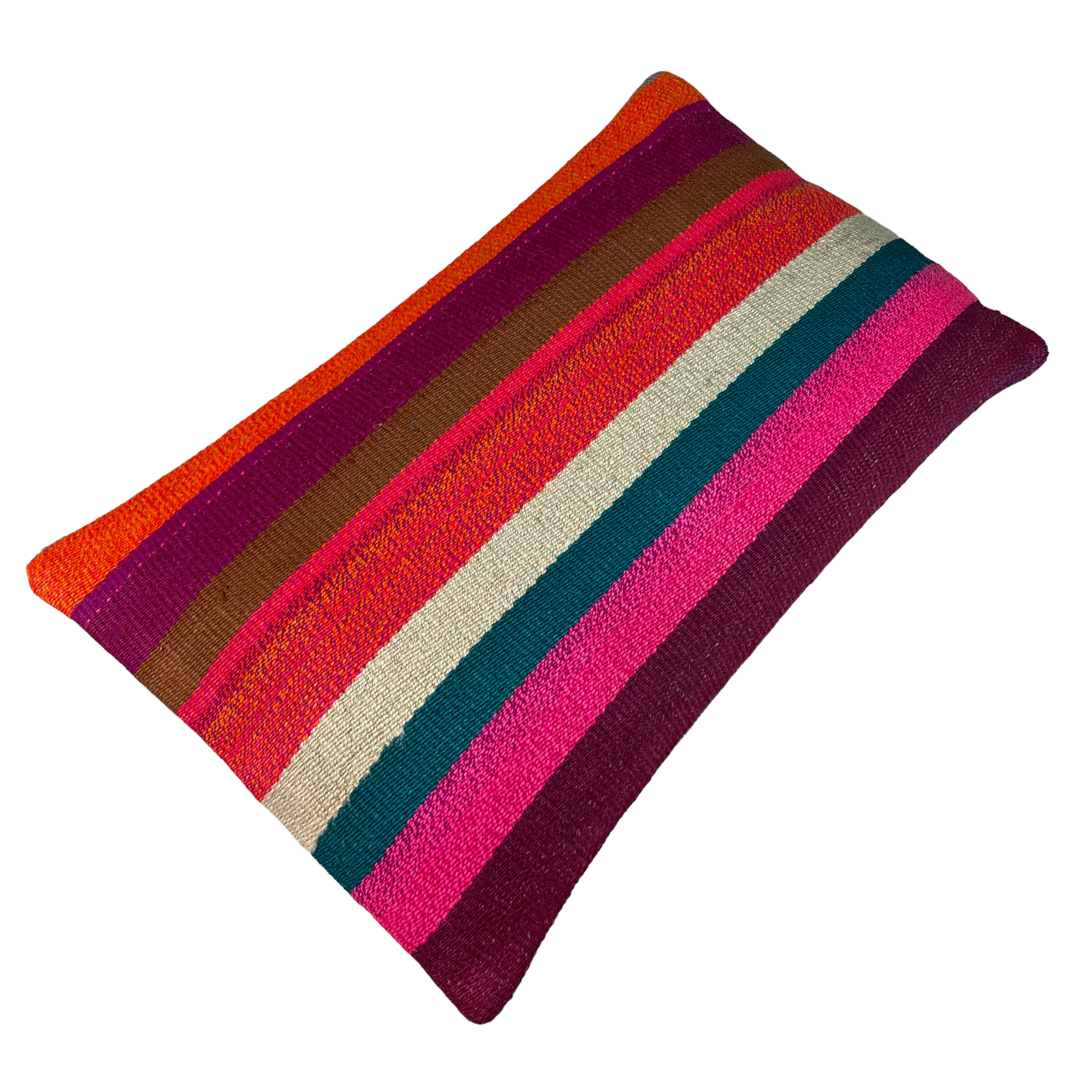 Vintage turkish handmade kilim cushion cover , 30 x 50 cm