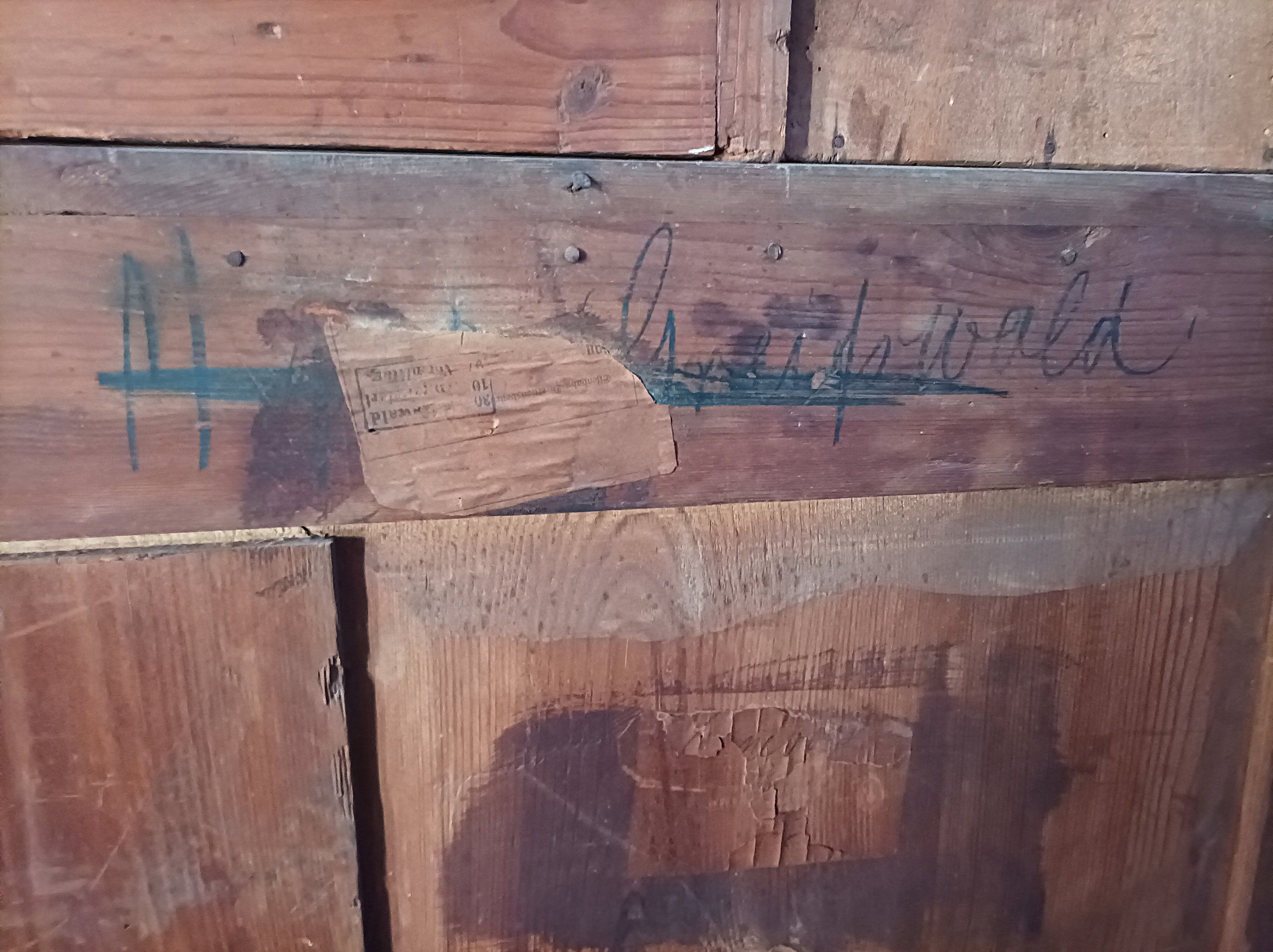 English mahogany shelf sideboard 19th