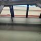 Antique mirror with painted wooden frame
