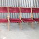 Rangée de 4 chaises de théâtre