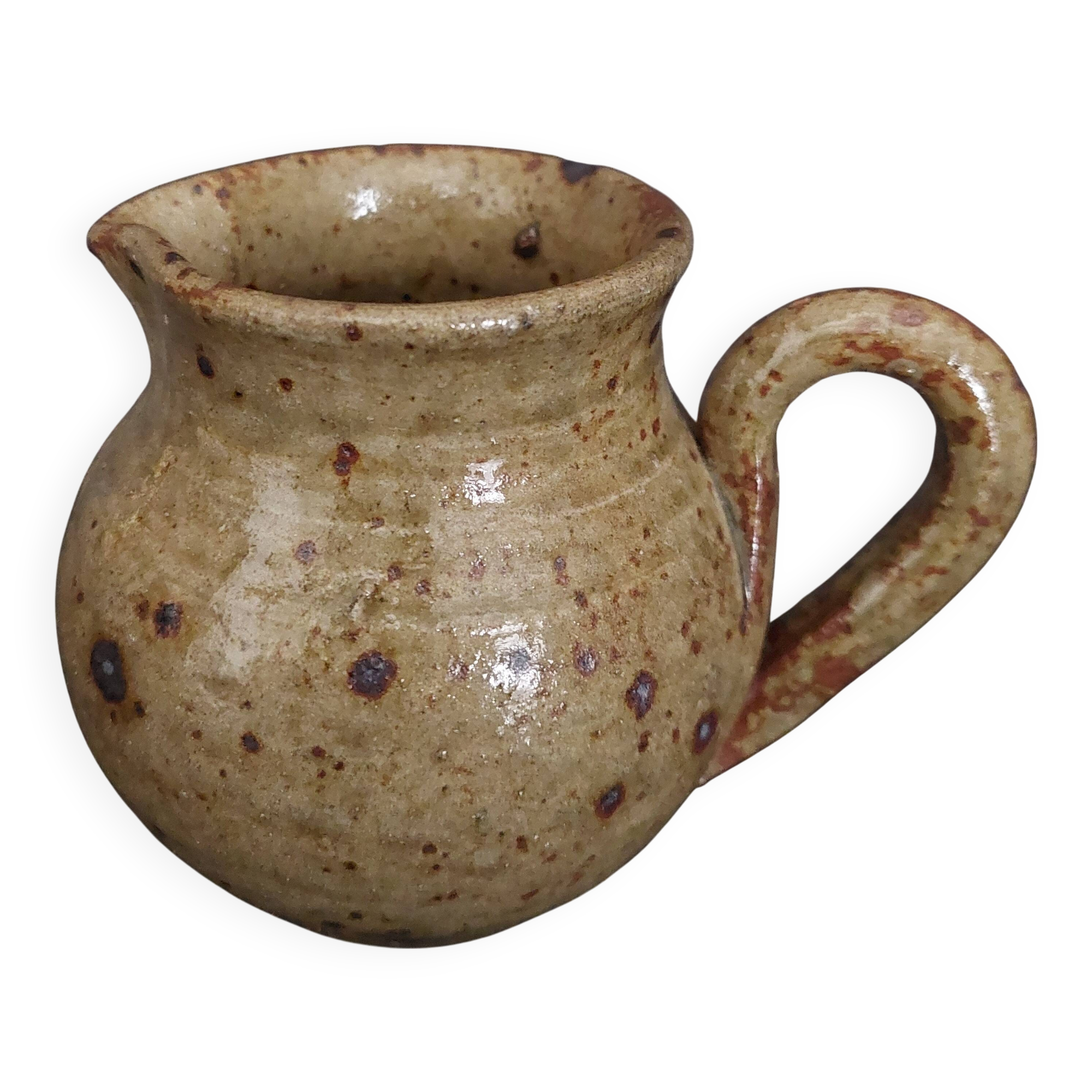 20th century pyrite stoneware cream jug