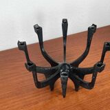 Danish metal candlestick in mid-century style by Gunnar Cyren for Dansk Designs Denmark, 1960s.