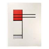 1970s Piet Mondrian Limited Edition Lithograph Numbered in Pencil.