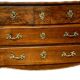 Louis XV curved chest of drawers in solid walnut Period 18th century