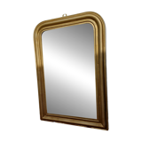Napoleon III Mirror 19th Century Wood and Gilded Stucco