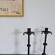 Pair of brutalist candlesticks