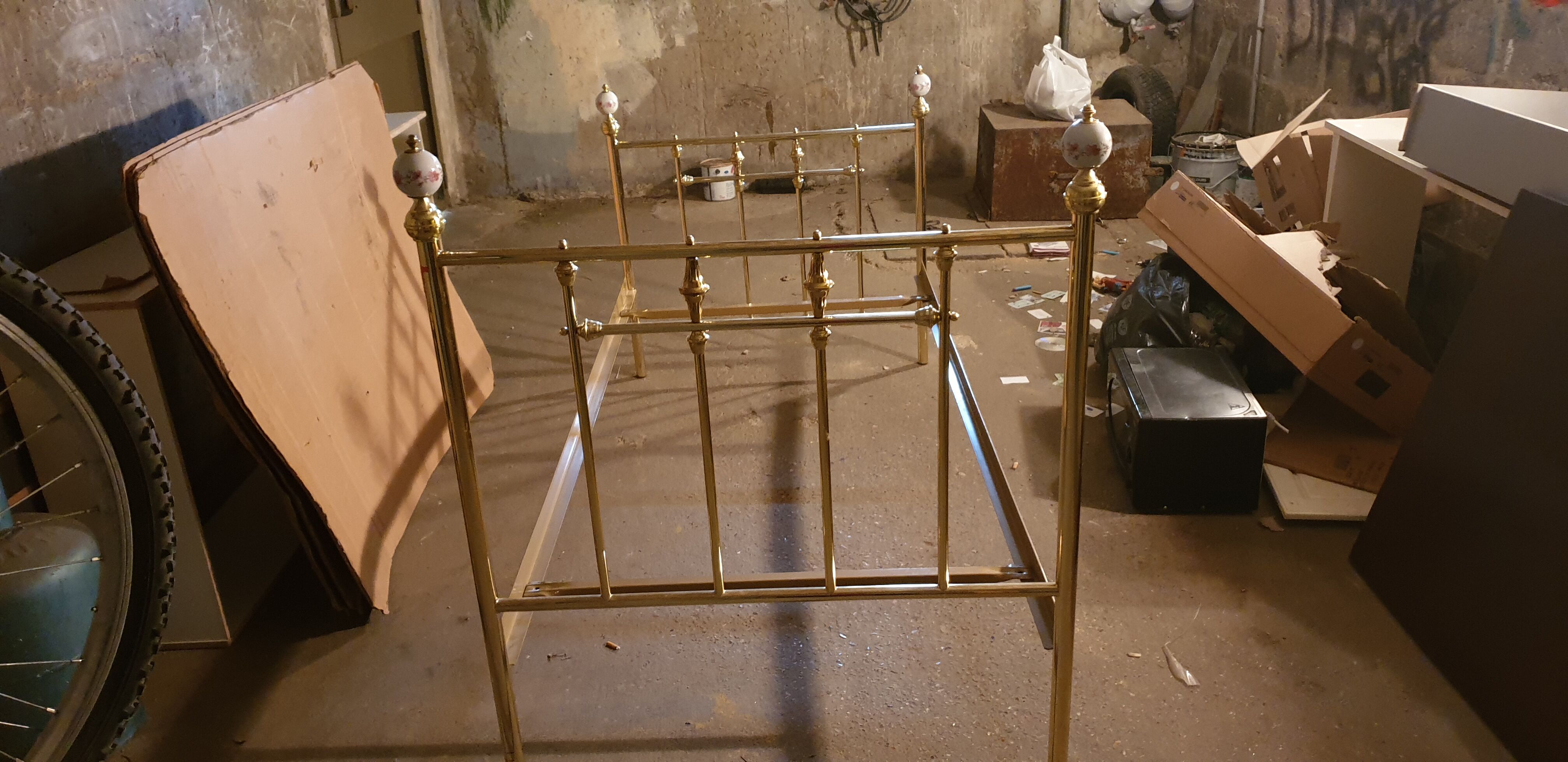 Brass bed