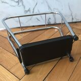 Vintage chrome steel umbrella stand