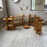 4 solid elm shelves Maison Regain