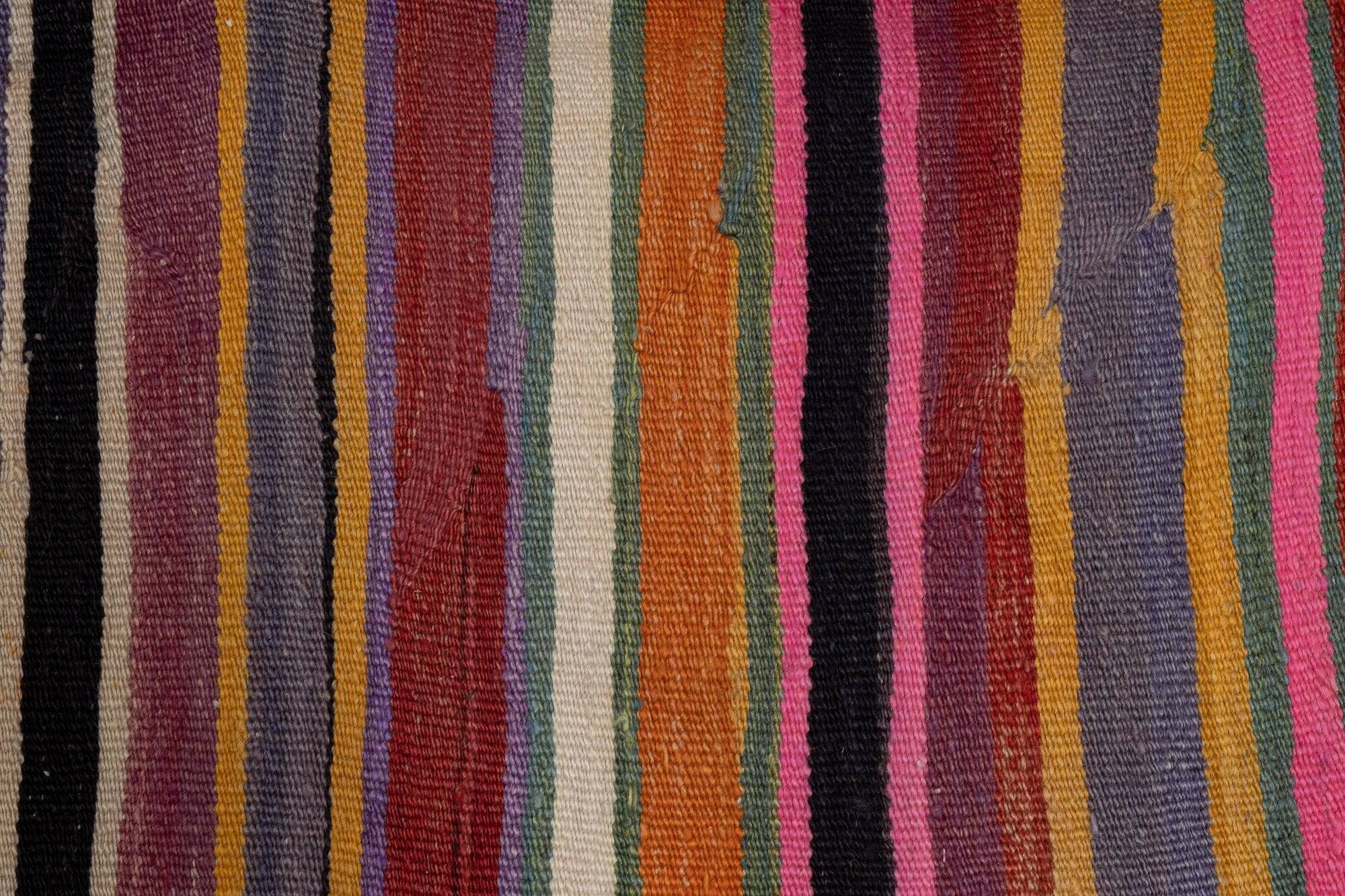 Vintage Turkish hallway rug 77x348 cm