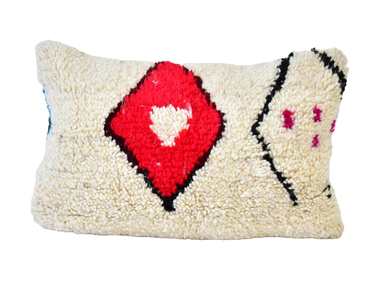 Colorful Moroccan carpet pillow 53x35cm