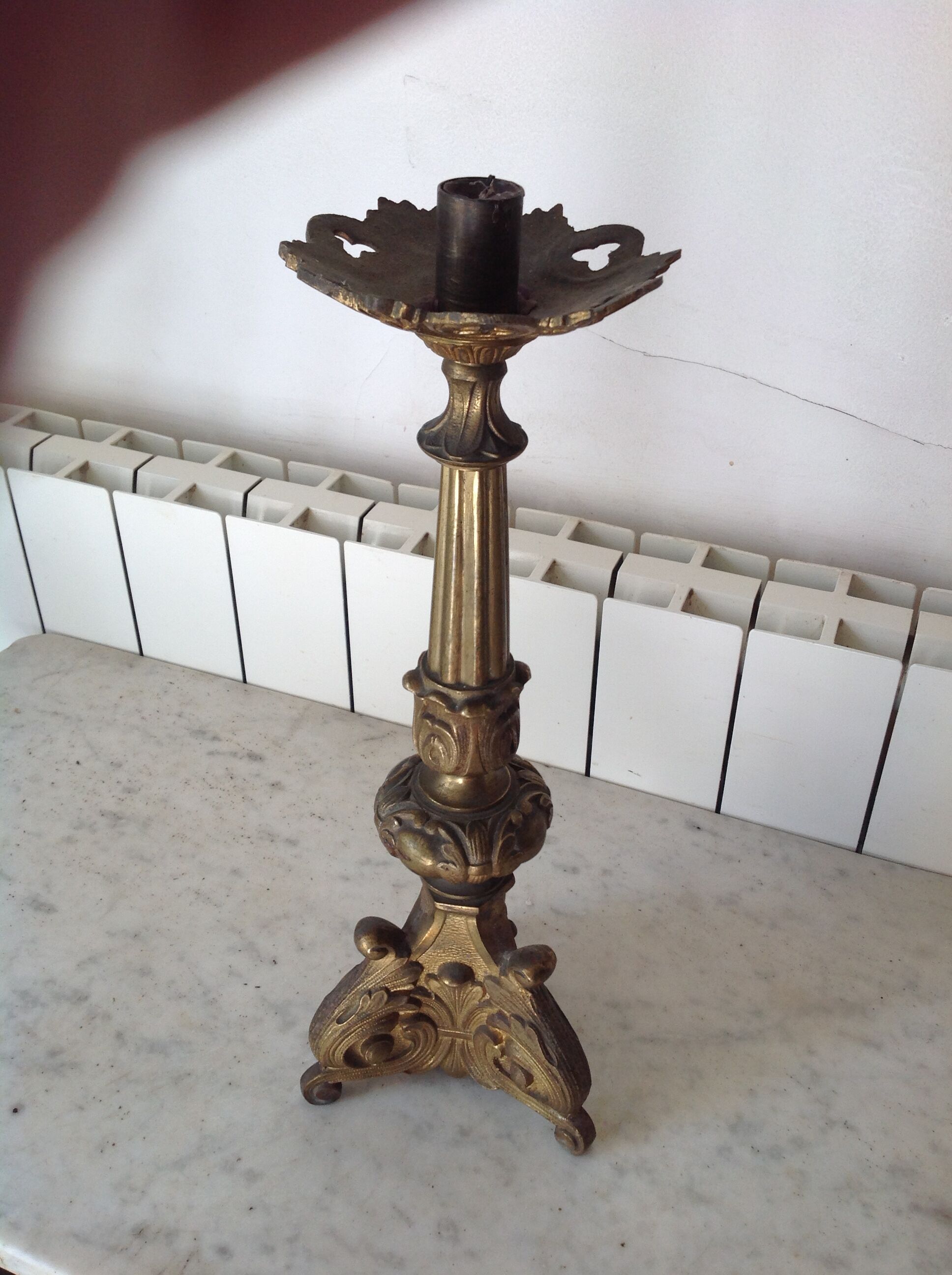 Antique bronze chandelier