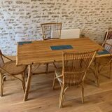 AUDOUX-MINET table and chairs set