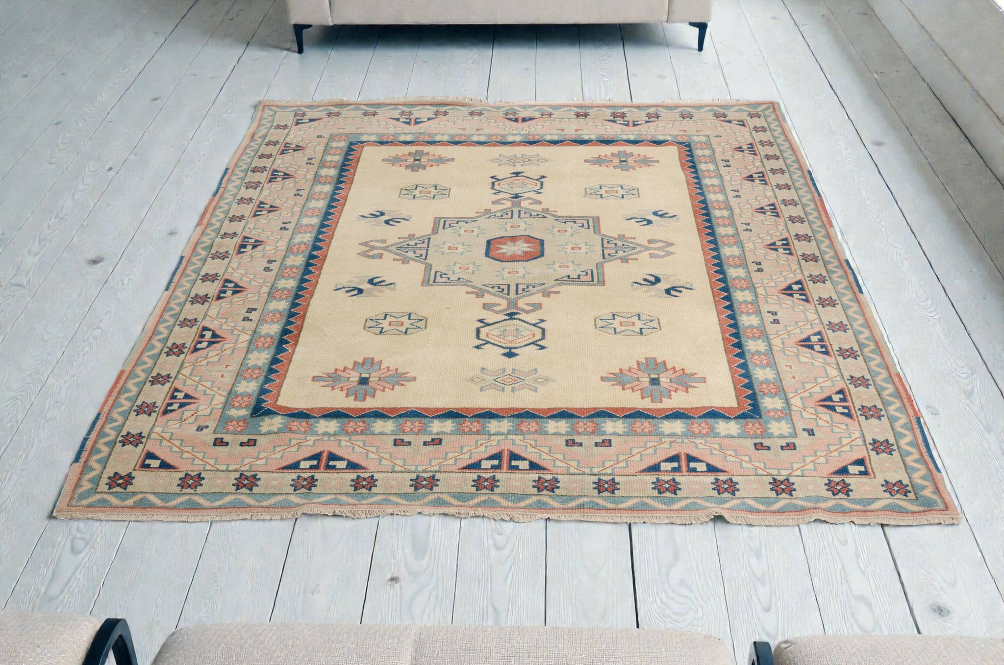 Tapis en laine noué à la main kurde