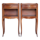 Pair of wooden bedside tables, vintage bedside table, side table.