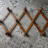 wooden coat holder accordion