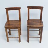 Pair of old vintage brutalist chairs